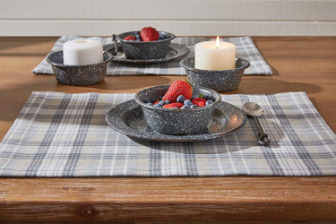 Granite Enamelware Gray Set of 4 - Berry Bowl Park Designs - The Fox Decor